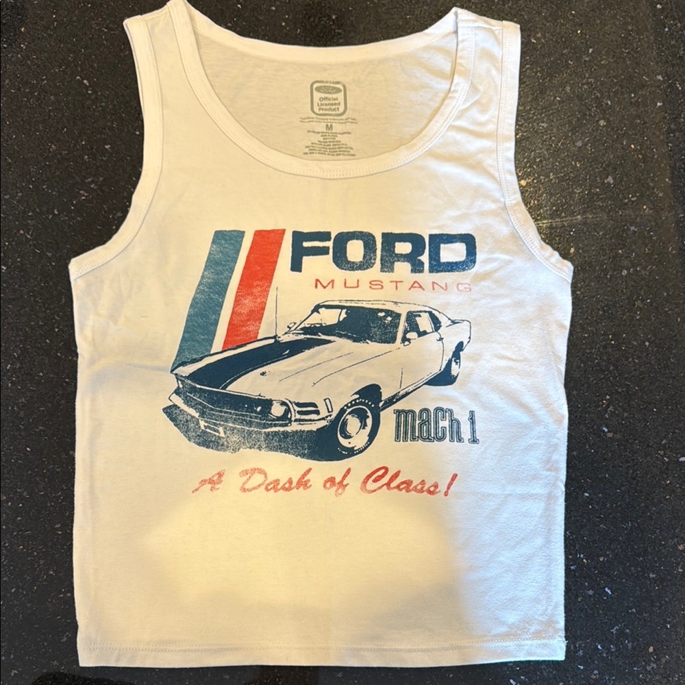 3/$10 - Ford Official Licensed White Tank Top - Picture 1 of 4